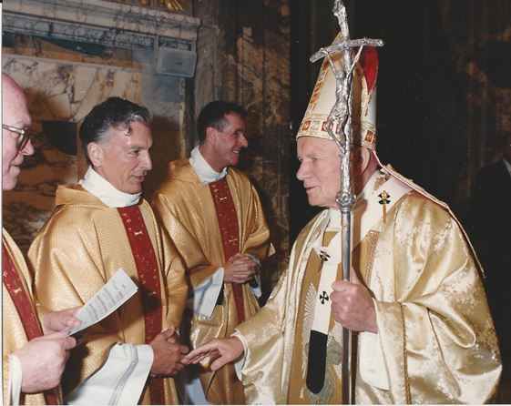 Father McCabe and Pope John Paul